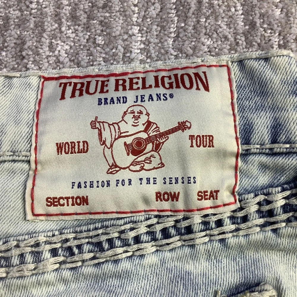True‎ Religion Ricky Super QT NF Relaxed Straight Jeans Light Wash 36 x 32.5 NWT